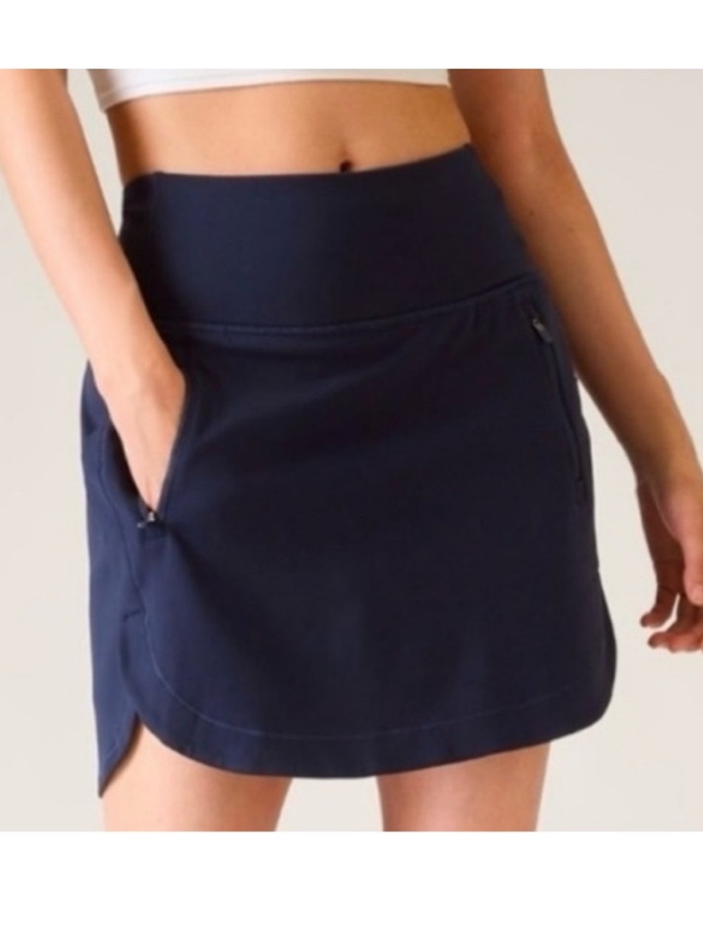 Athleta Fairway Golf Skort Skirt size Large Navy